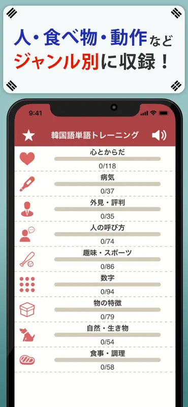 韓国語単語トレーニング screenshot 2 of 5