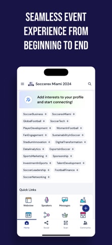 Soccerex Events iPhone screenshot