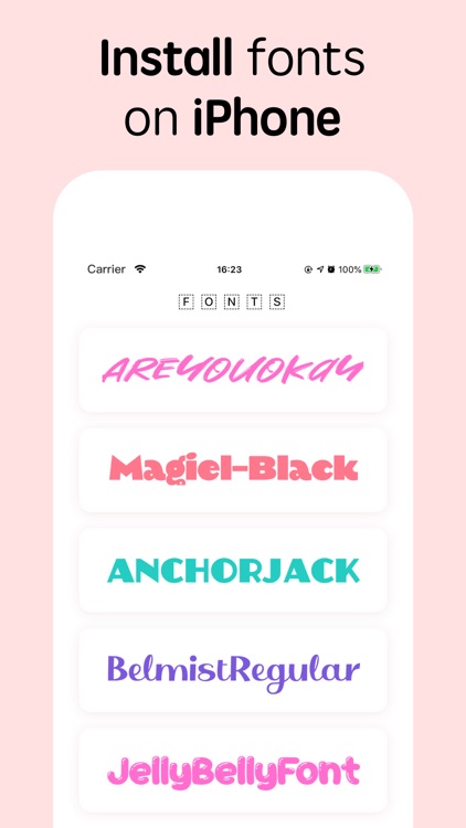 Fonts for iPhones