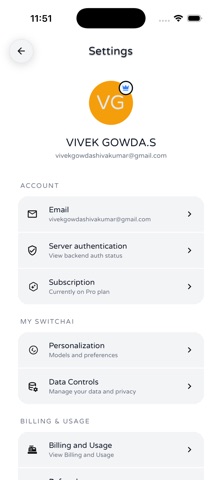 SwitchAi – Multi-AI App screenshot