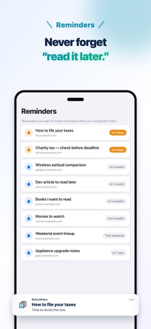 Bookmarks & Reminders BukuMaku Screenshot 5 of 5