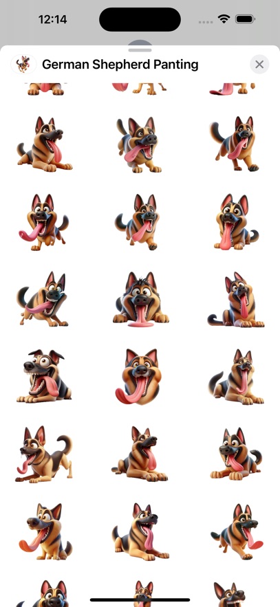 German Shepherd Panting