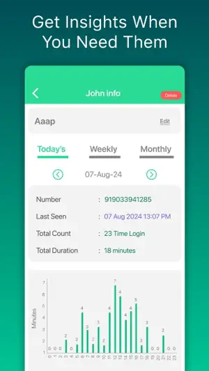 Wa online Tracker Last Seen screenshot 3