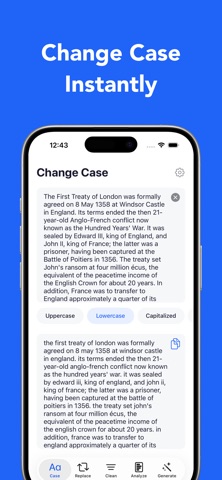 Text Converter iPhone screenshot