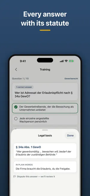 Sachkundeprüfung 34a Trainer screenshot 4