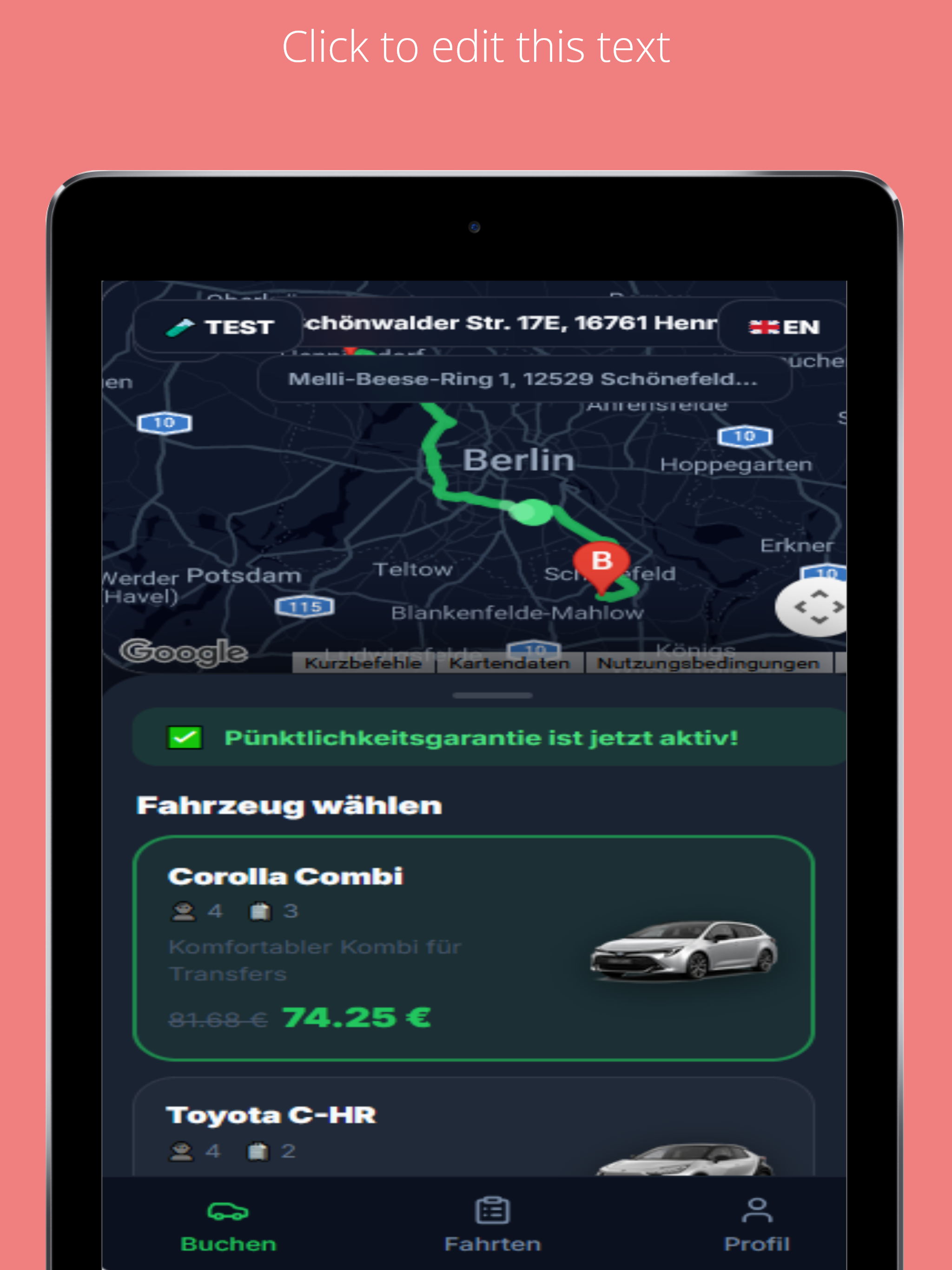 VIPkurier Fahrdienst screenshot 6