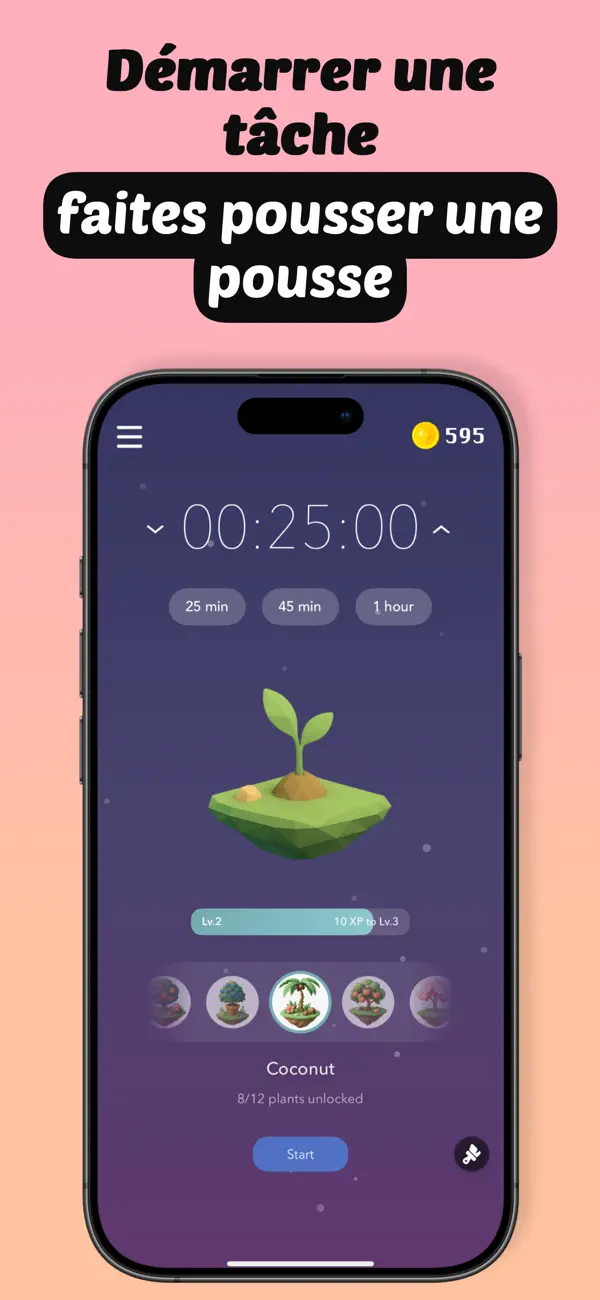 Screenshot #2 pour Plantie - Reste concentrée