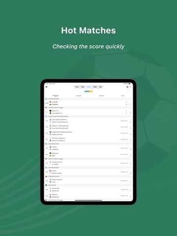 Scoremer - Soccer Live Scores iPad screenshot