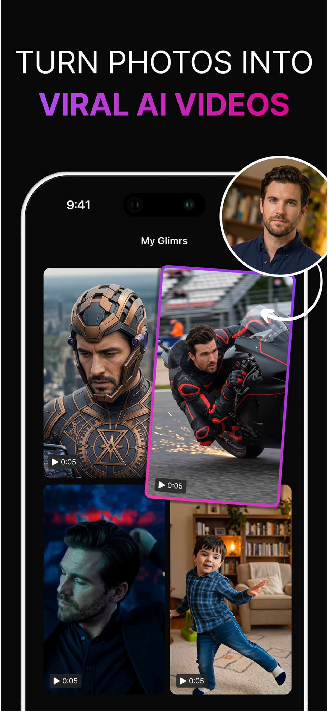 Glimr: AI Video & Photo Maker screenshot 4
