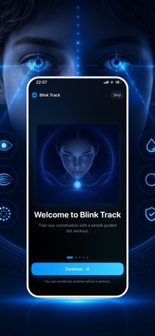 Blink Track: Lazy Eye Workout iPhone screenshot