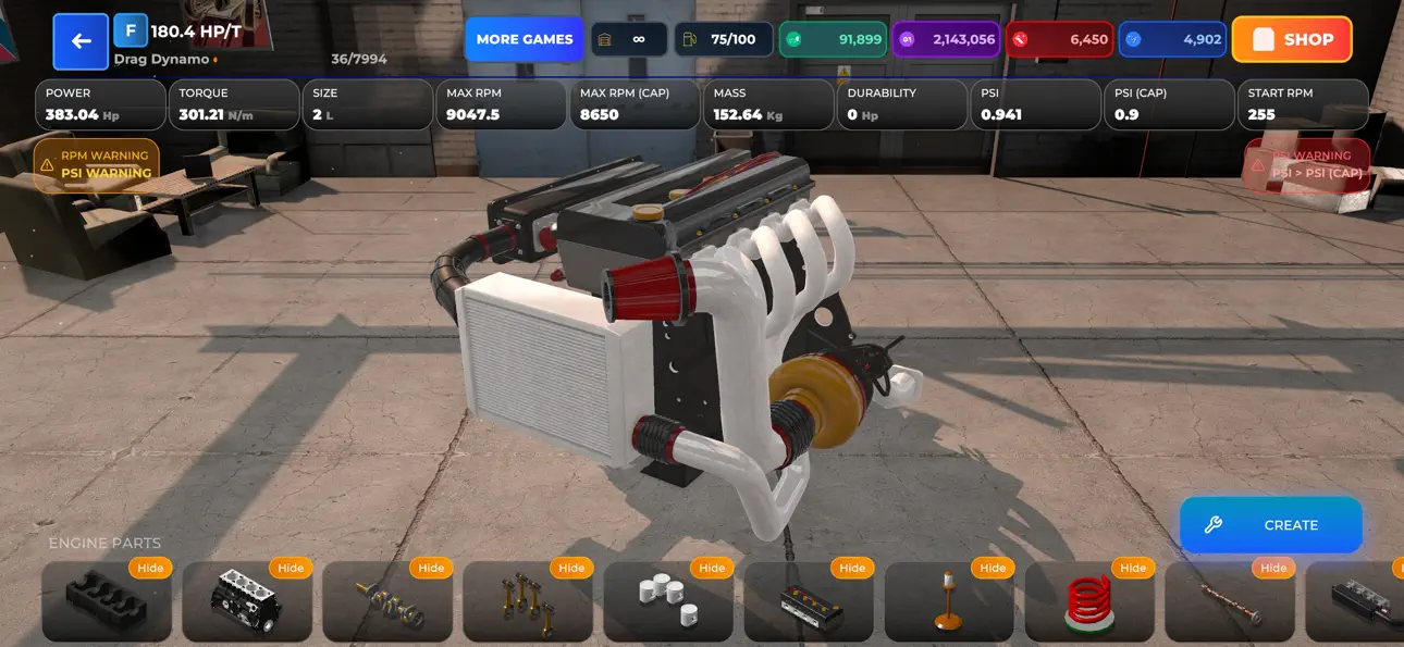 Drag Sim: King Of The Racing 2 iOS Mod IPA screenshot 1 - iOS game interface