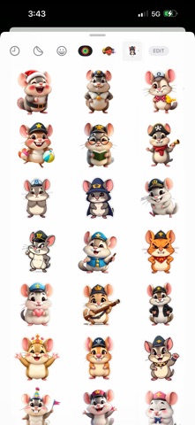 Captain Chinchilla Stickers screenshot
