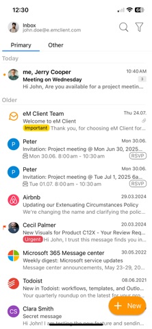 eM Client screenshot