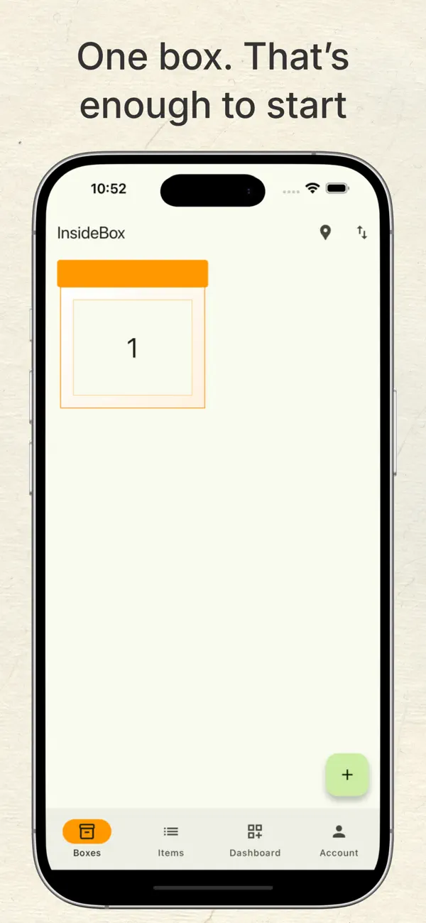 Screenshot #1 pour InsideBox – Declutter Gently