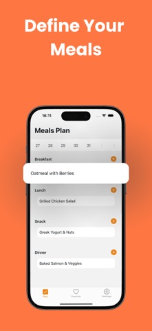 Meakly: Meals Planner screenshot