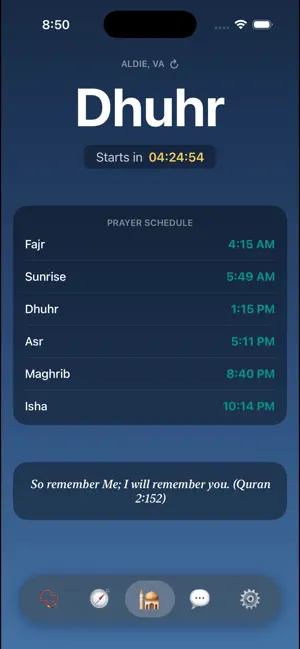 SalahLock App screenshot 1