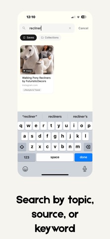 Snug: Save & Organize Anything iPhone screenshot