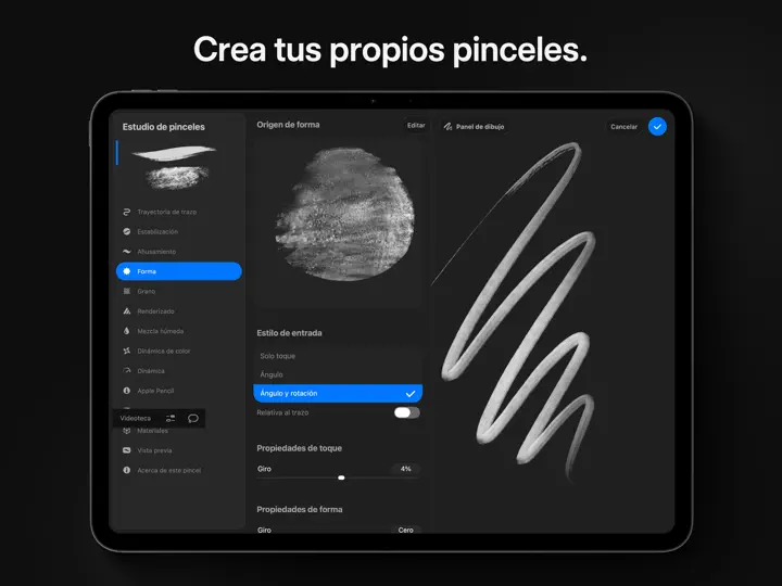 Captura de pantalla de Procreate en iPhone 2