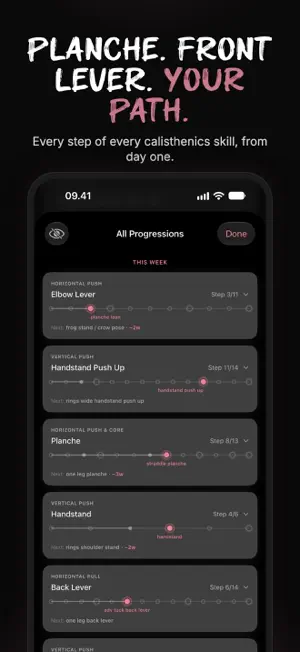 XTA: Calisthenics Workout Log screenshot 4