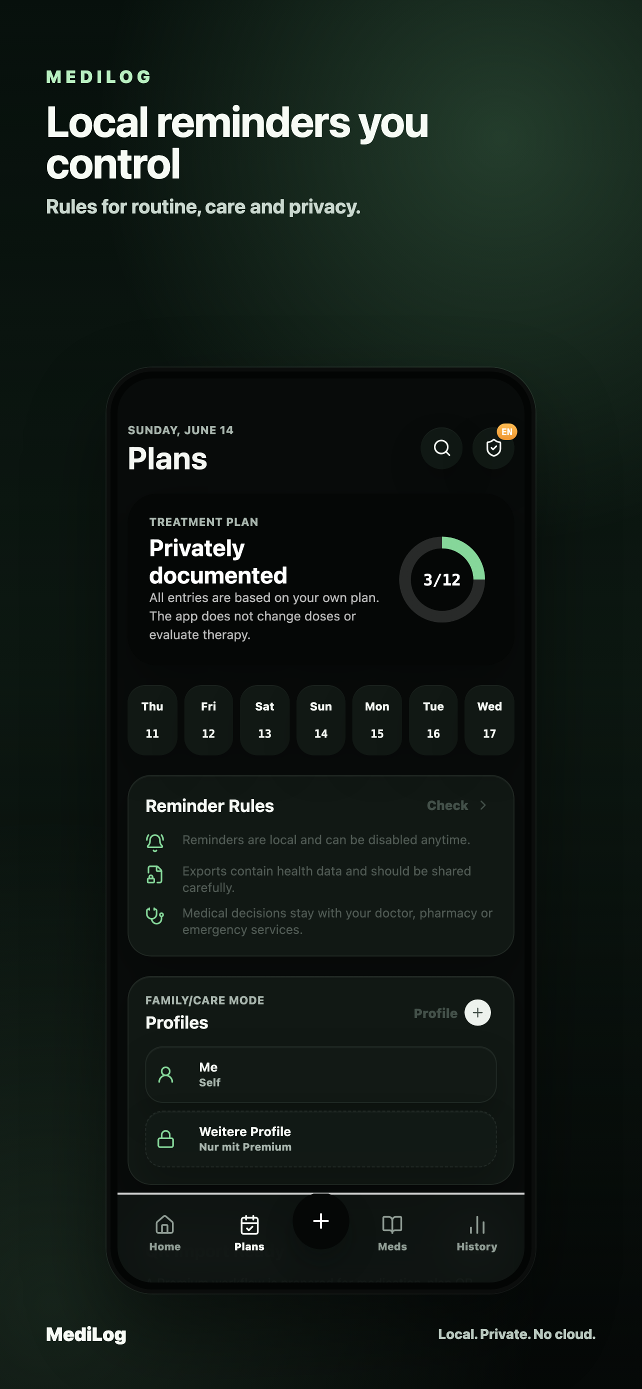 MediLog - care screenshot 2