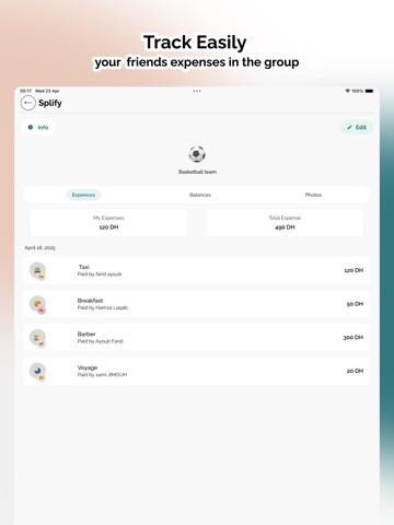 Splify - Track Group Expenses iPad screenshot