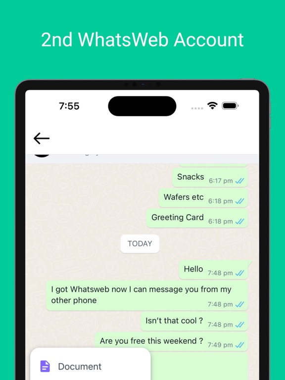 Web Messenger Chat Dual iPad screenshot 1 - Social Networking app