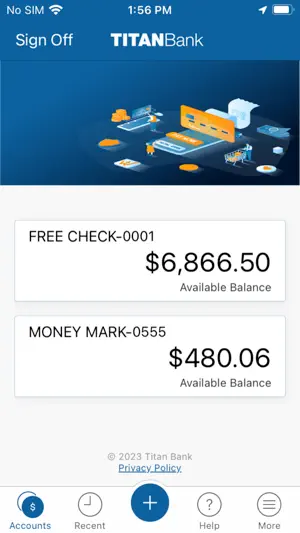 Titan Bank Mobile screenshot 2