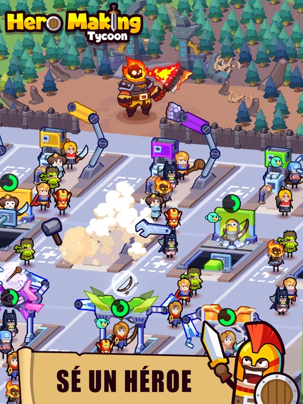 Fábrica de héroes: Idle Game screenshot 12