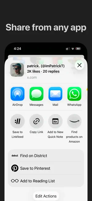 Linkfeed: Save and Organise screenshot 4