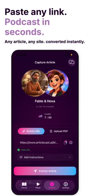 ArticleCast: AI Podcast Maker screenshot 2