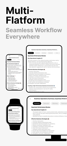 NoteX: AI Meeting Assistant iPhone screenshot