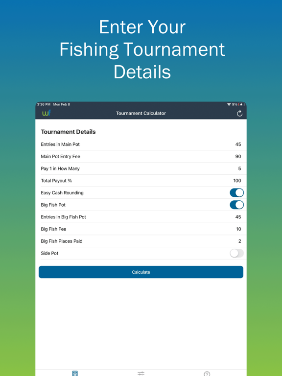 Screenshot #4 pour Weighfish Tournament Calc