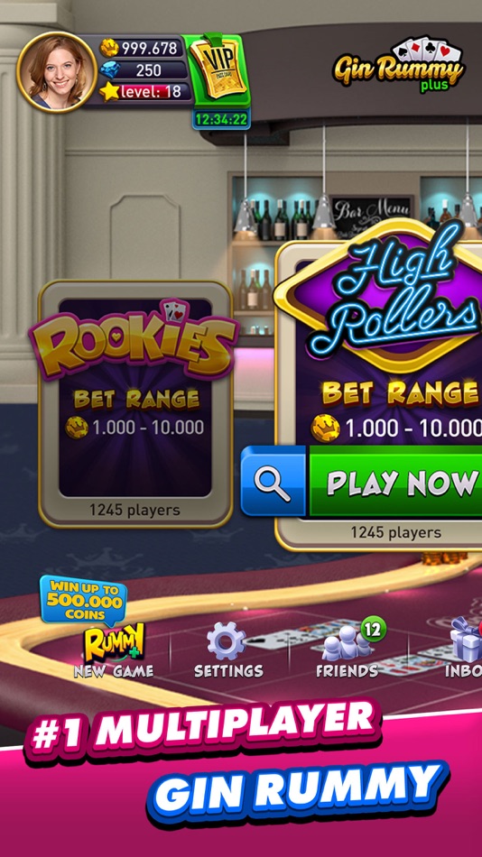 #1. Gin Rummy Plus - Fun Card Game (iOS) Podle: Zynga Inc.