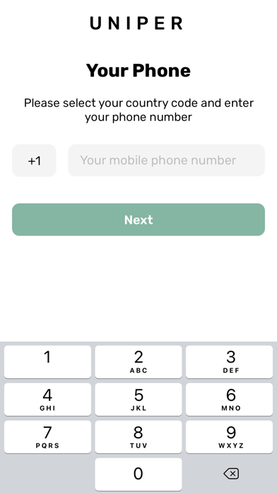 Uniper App Screenshot