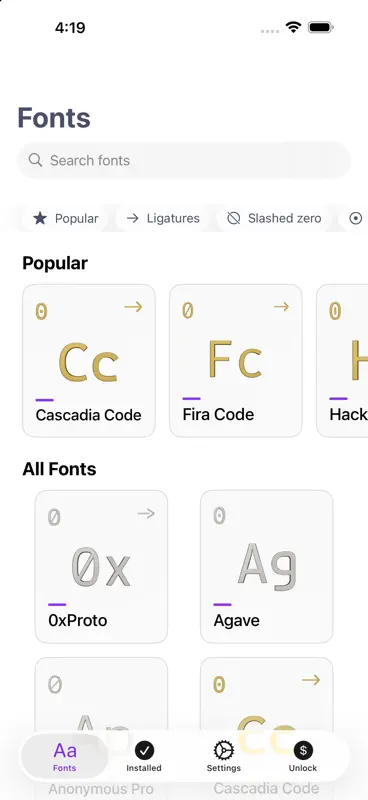 Nerd Font Installer screenshot 5 of 8