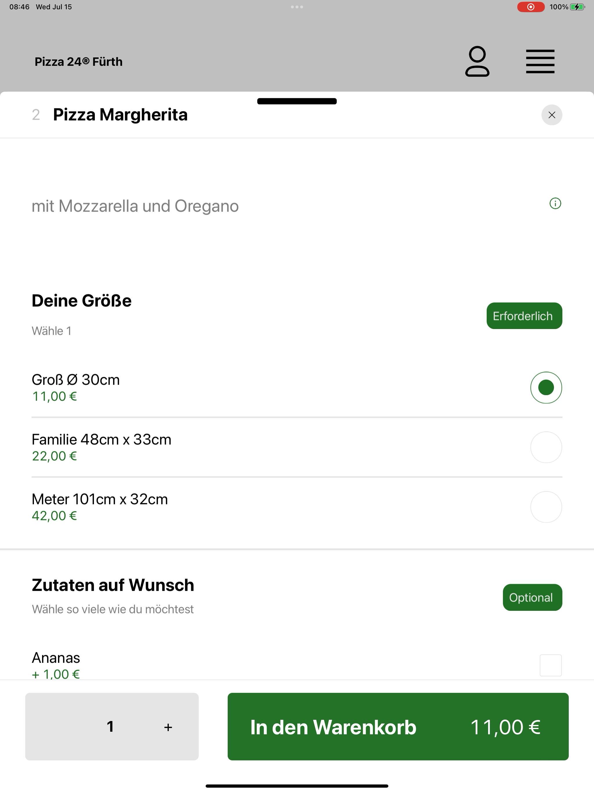 Pizza 24® screenshot 15