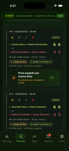 Padel Rank ELO Screenshot 10 of 10