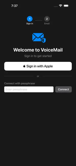 VoiceMailApp screenshot 3