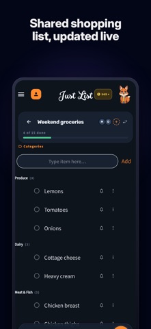 Just List: Lists & Reminders Screenshot 1 of 8