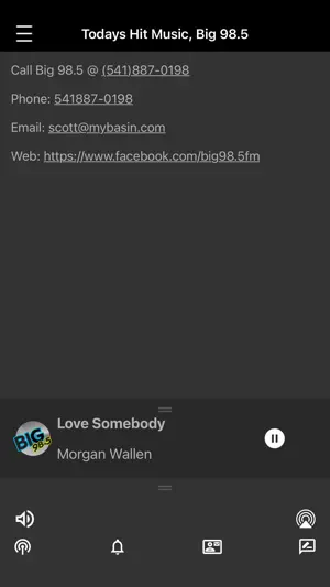 BIG 98.5, KHIC screenshot 3