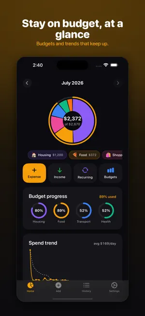 Ownspend: Expense Tracker screenshot 4