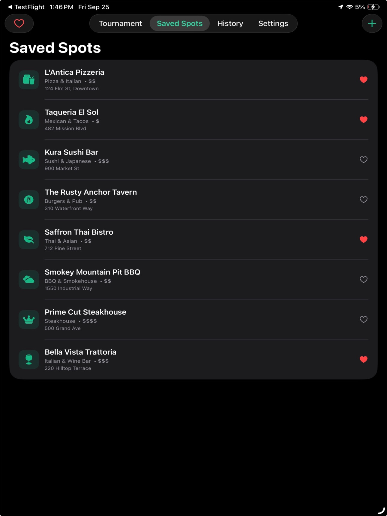 Screenshot 8 of DinnerBracket
