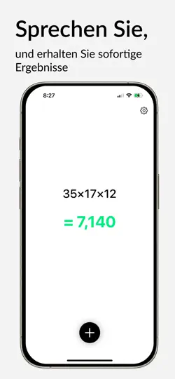 Screenshot von VoiceCalc: AI-Sprachrechner auf dem iPhone 1