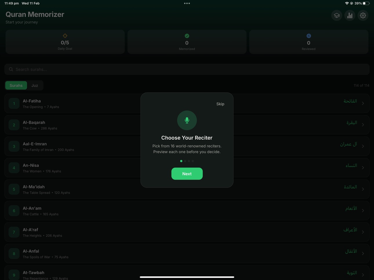 iPad screenshot