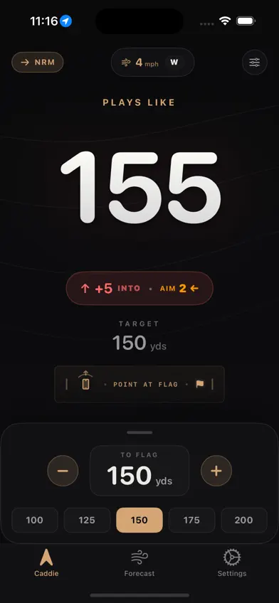 Tour Caddie-Golf Wind Distance screenshot 5