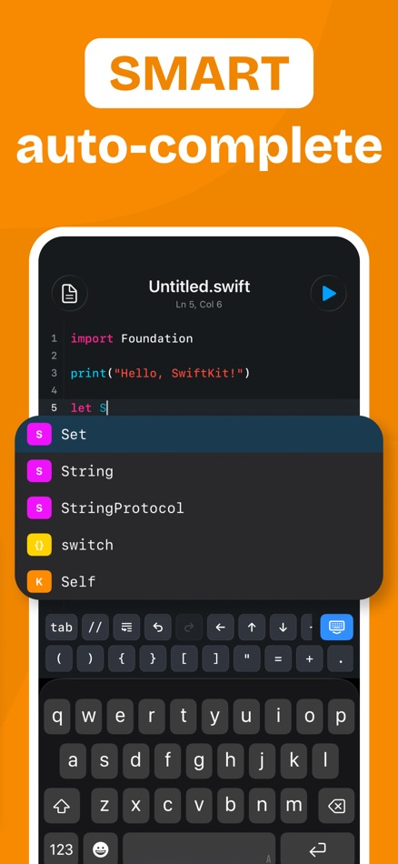 #3. SCode - Code Editor & Compiler (iOS) โดย: Abdullah Anwar