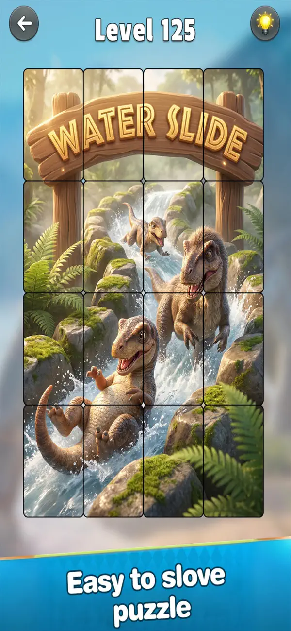 Screenshot #1 pour Dino Jigsaw Solitaire Game