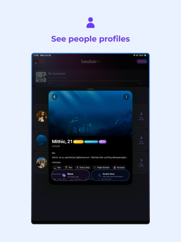Beatair iPad screenshot