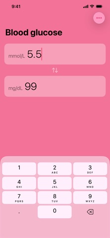 Blood Glucose Converter iPhone screenshot