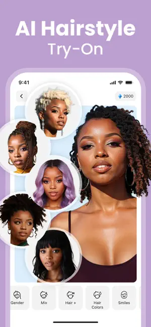 Hair AI: Hairstyle Filter, Cut screenshot 2